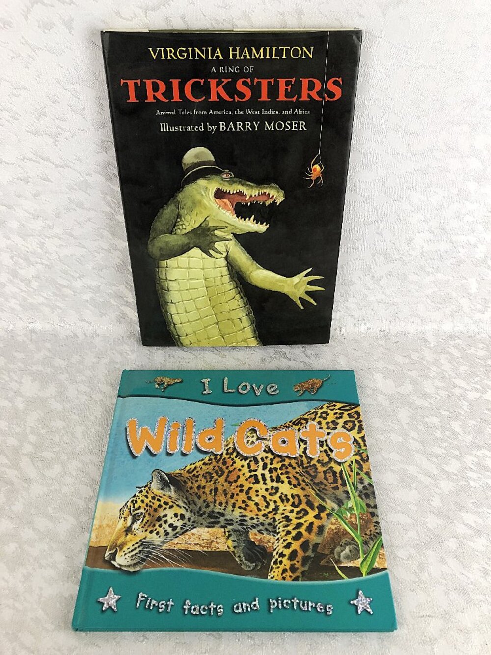 Children’s Animal Book Bundle A Ring of Tricksters + I Love Wild Cats Hardcover